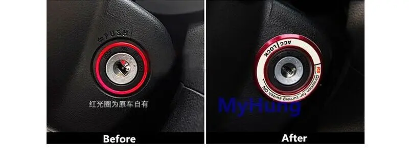 Светящаяся наклейка на зажигание брелок для ключей крышка выключателя Стикеры