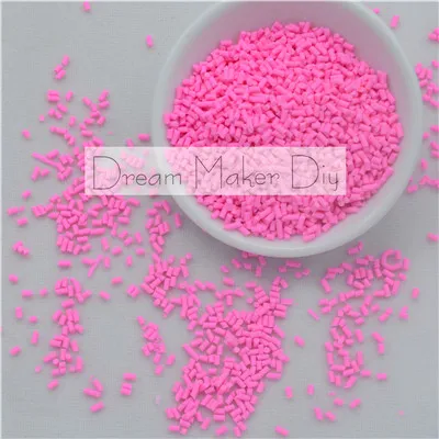 Hot pink short 100 г/лот полимерная Горячая глина Fimo разбрызгивает прекрасные конфетти для рукоделия, своими руками конфетти - Цвет: Hot pink short