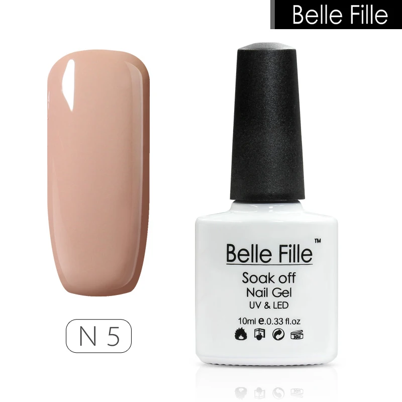 Belle FILLE Розовый ногтей гель для Горячая распродажа! гели Soak Off UV LED лампа Art Дизайн