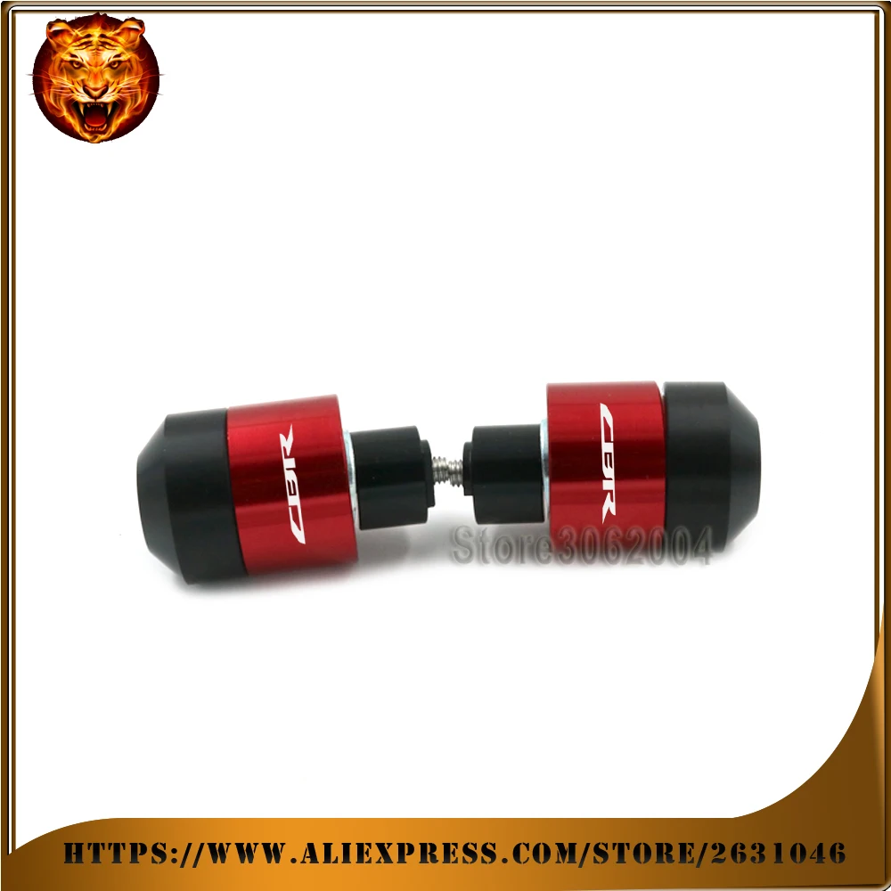 

Motorcycle Hand End Grip Ends Bar Handlebar Caps Plugs Grips FOR HONDA CBR600 F4I CBR600RR CBR650F CBR900RR CBR1000RR CBR logo