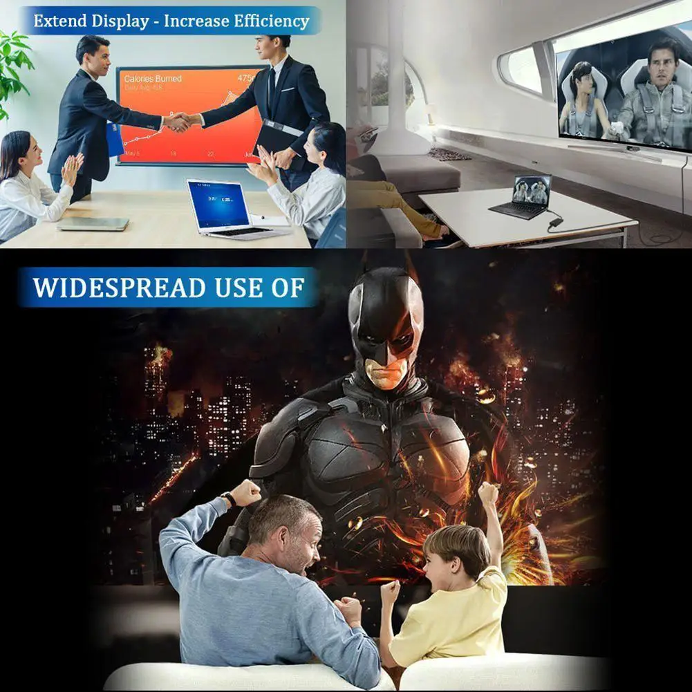 Переходник с USB 3 0 на HDMI 1080P Кабель адаптер внешняя видеокарта мультимонитор для