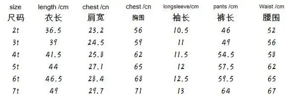 Комплект из 2 предметов для детей 2-7 лет весенне-летняя детская одежда костюм