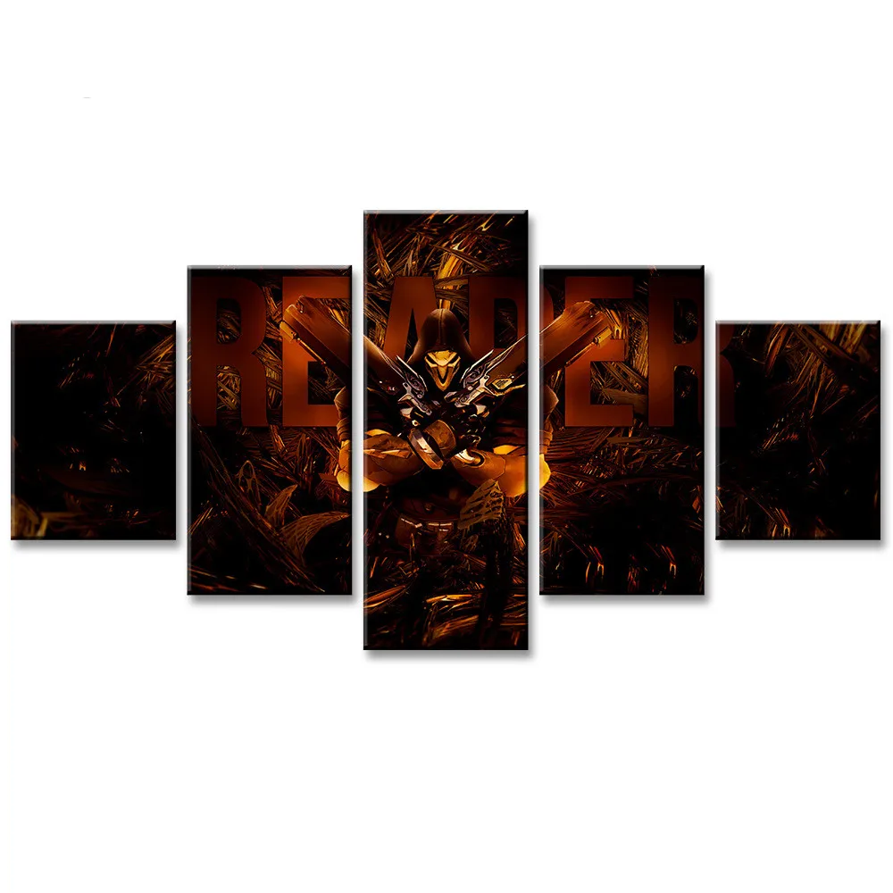 Анимация на стену украшение рисунок часов авангардная игра HD печать холст