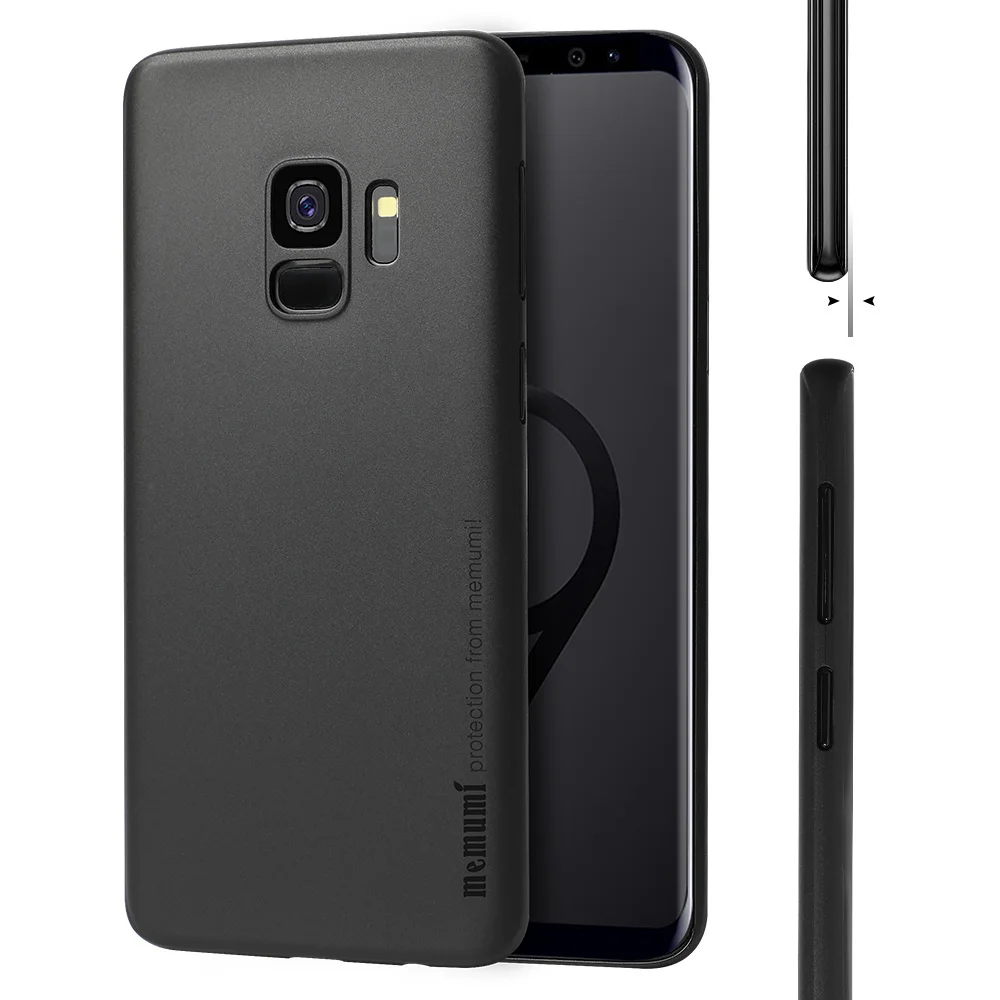 Чехол для samsung Galaxy S9 S9 Plus, Жесткий Чехол, ультра тонкий PP 0,3 мм, не оставляет отпечатков пальцев, матовый тонкий чехол для Galaxy s9plus - Цвет: S9 Black