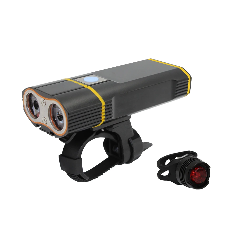 Фонарь велосипедный аккумуляторный 2 шт. с креплением | Лампы и освещение