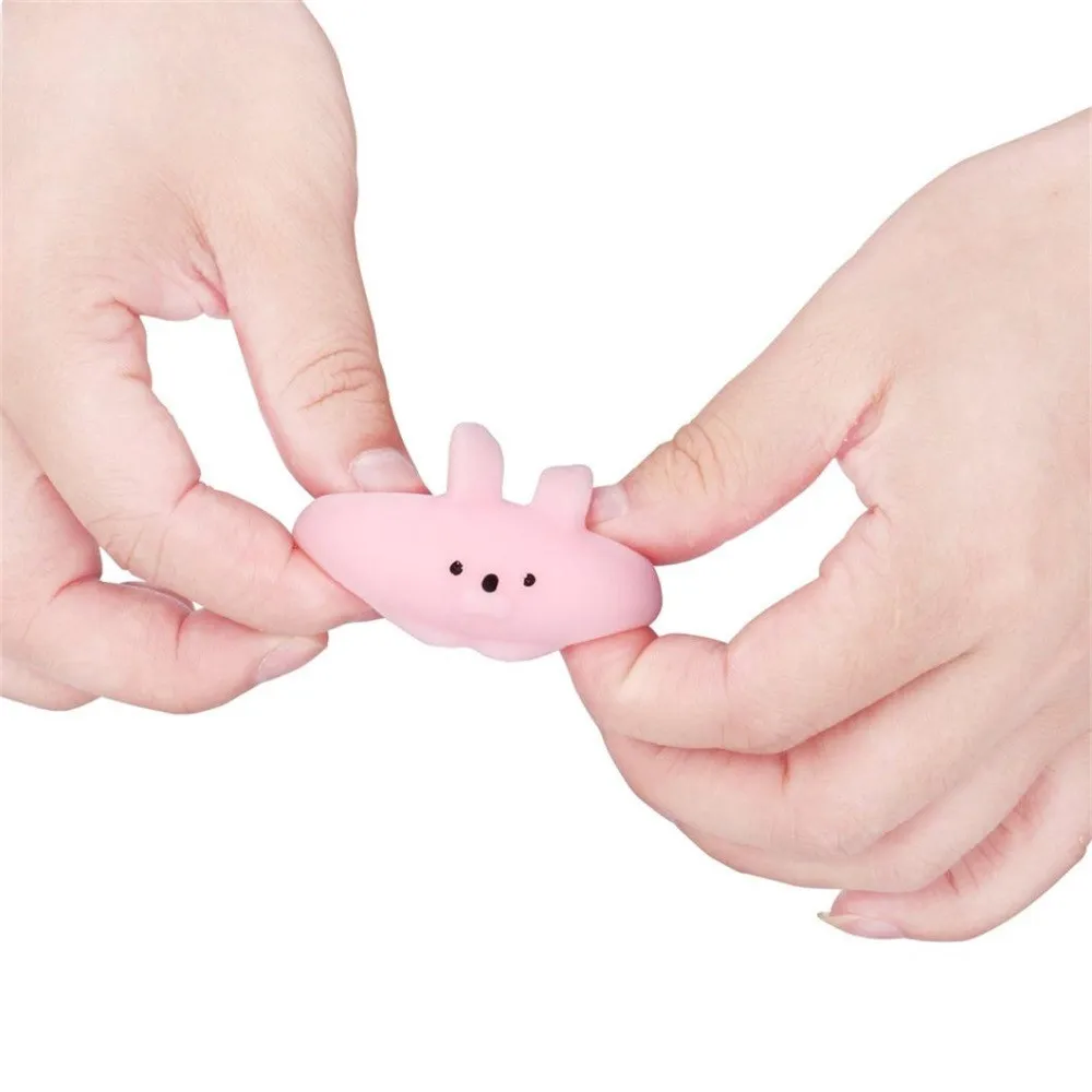 Сжимаемый маленький толстый кролик лечебный реалистичный Шуточный Подарок