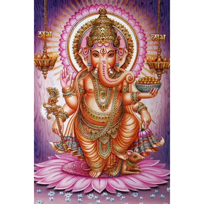 

India Buddha 5D DIY Diamond Painting Embroidery Full Square 3D Home Room Decoration Art kit Round Drill Mosaic Cross Stitch Gift