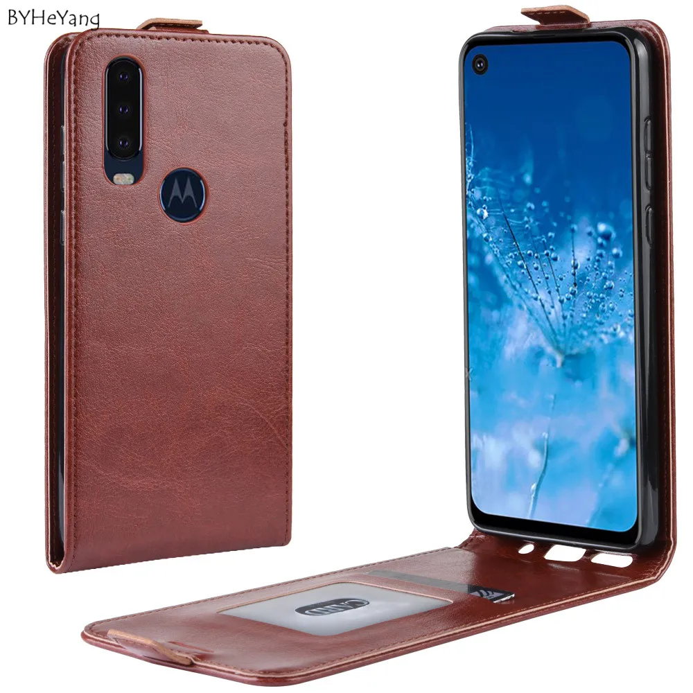 Чехол для Motorola MOTO P40 Power вертикальный защитный чехол из искусственной кожи