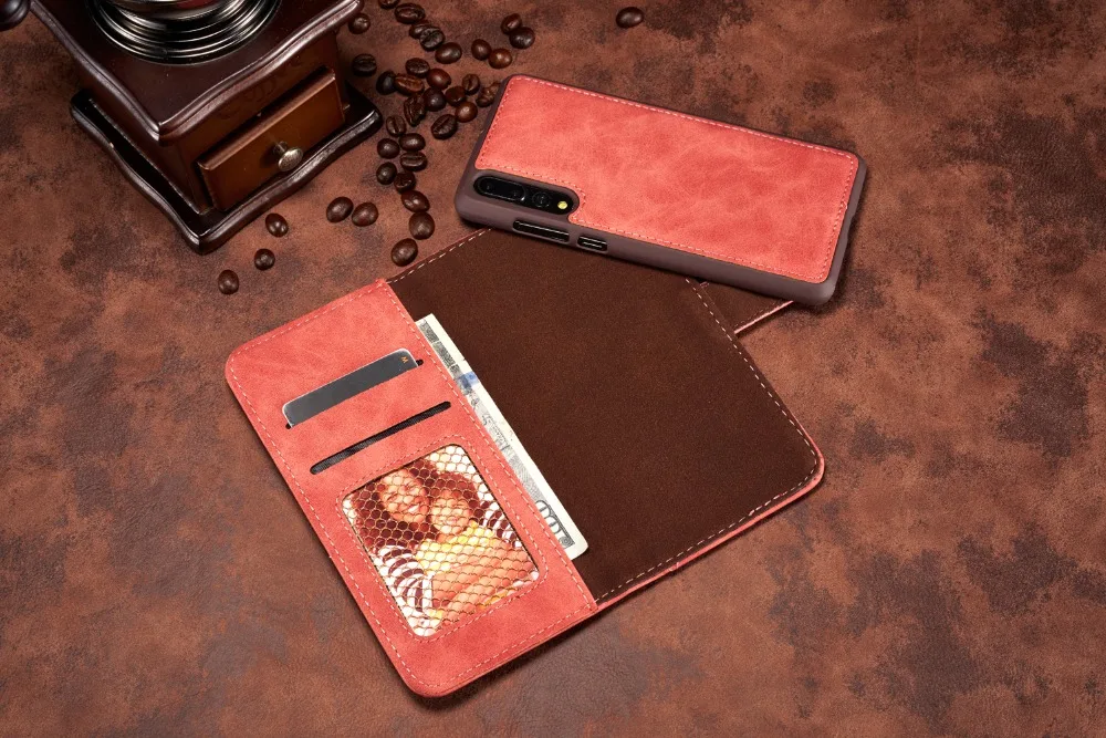 Многофункциональный чехол кошелек 2 в 1 из искусственной кожи для Huawei Mate20 Mate9 P30