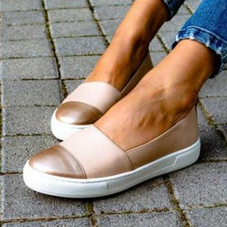 Женская повседневная обувь на плоской подошве Сезон весна лето Новая толстой