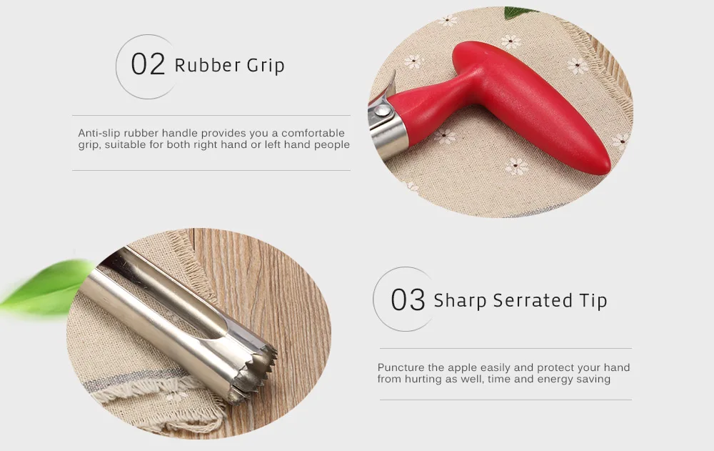 Apple Veggie Corer из нержавеющей стали груша фрукты овощи инструменты ядро удаления семян резак кухонные гаджеты Инструменты