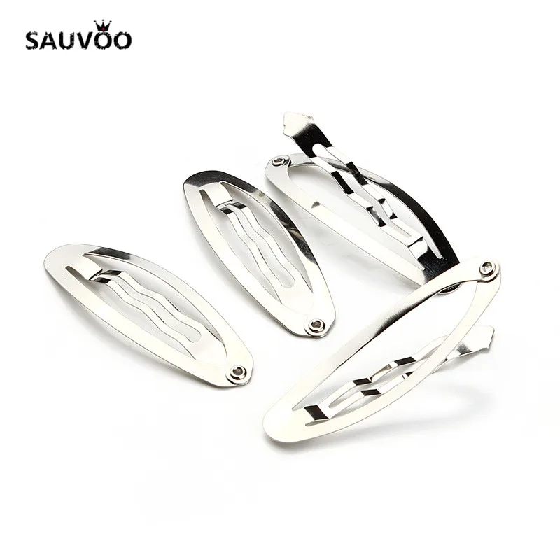 Sauvoo 20 шт./лот овальные BB заколки для волос Серебряный цвет DIY ювелирных изделий