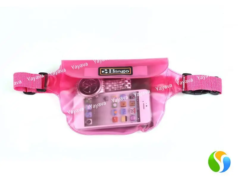 Yayava Waterproof Waist Pack Bum Bag Case Cover Dry Pouch Pocket Wallet Belt S Pink | Электроника