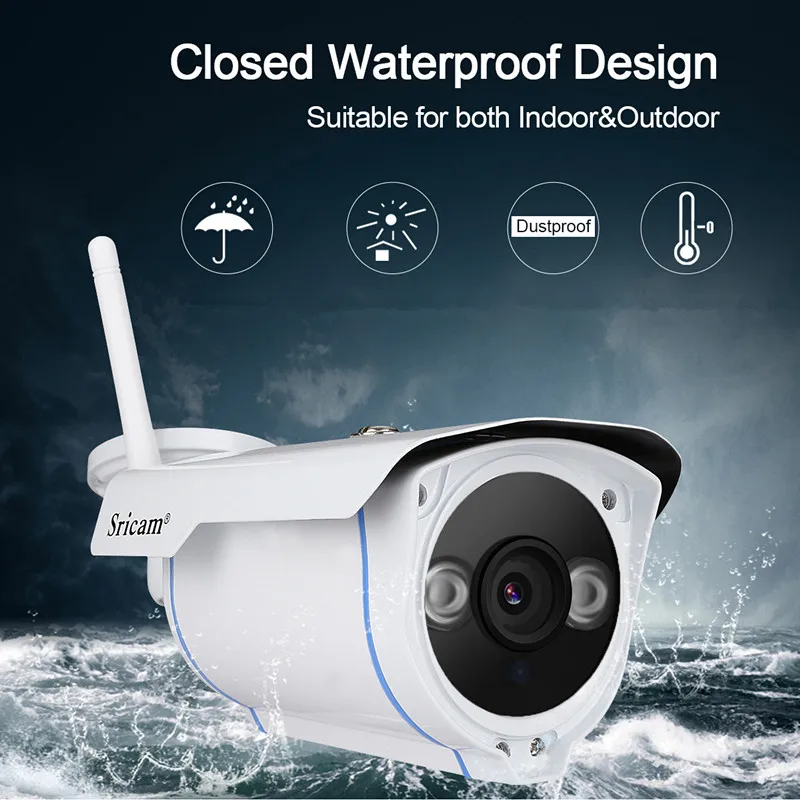 Sricam 1080P SP007 Wifi 2,0 мегапиксельная 4-кратный зум Onvif беспроводная CCTV ip-камера безопасности IR Cut Обнаружение движения AP Точка доступа TF слот