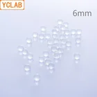 Стеклянный шар YCLAB, 6 мм, для защиты от брызг, нагрева, ударов, кипячения, прозрачный, 110 шариков в упаковке