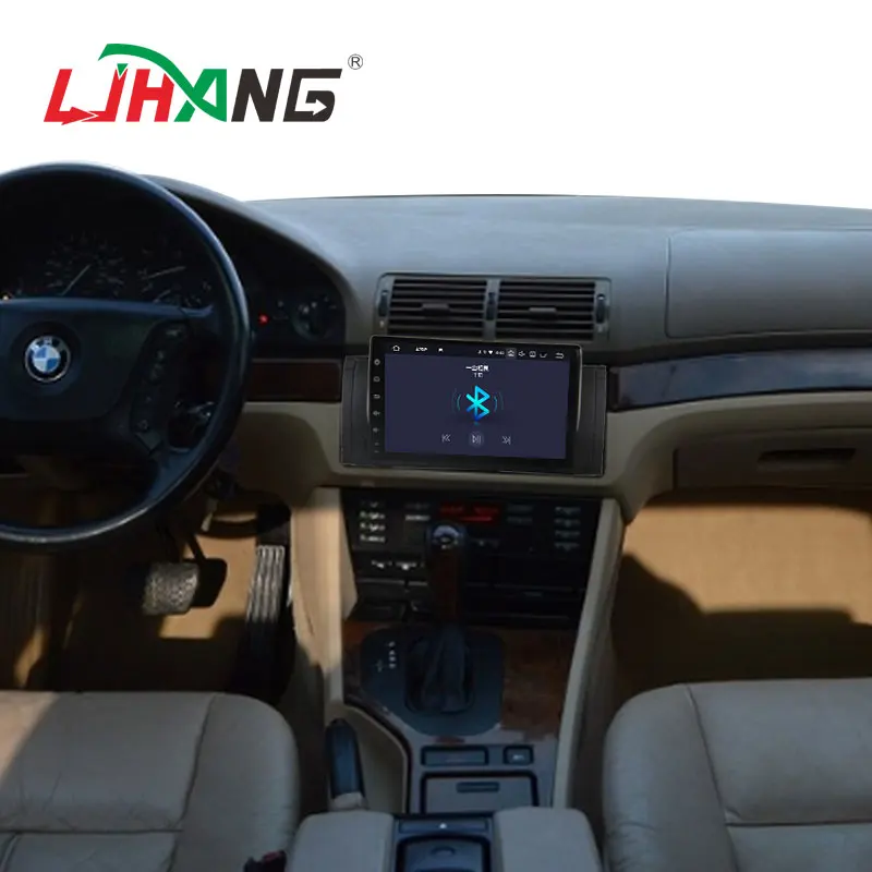 LJHANG 9 ɺndroid 10 автомобильный dvd-плеер для BMW 5 серии/X5 E53 E39 GPS Navi 1 Din Автомобильный