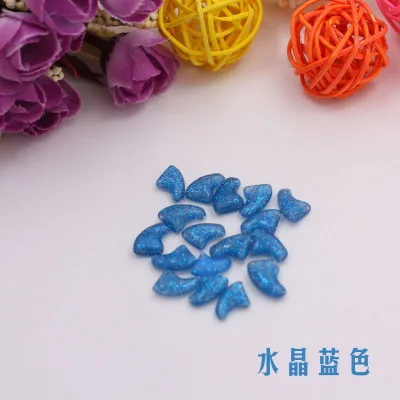 Новинка 20 штук Colorfull мягкая Cat собака Pet ногтей Caps коготь Управление лапы от+ 1 шт. клей доступны - Цвет: Crystal Blue
