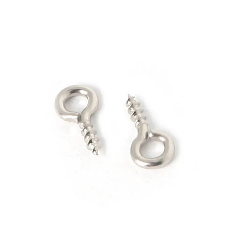 200 шт. маленькие крошечные мини-штифты Eyepins Крючки с петлями винтовые железные