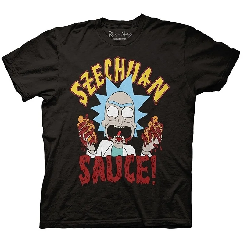 Crazy Rick Szechuan соус для мужчин футболка Веселая женщин мальчиков и девочек топы