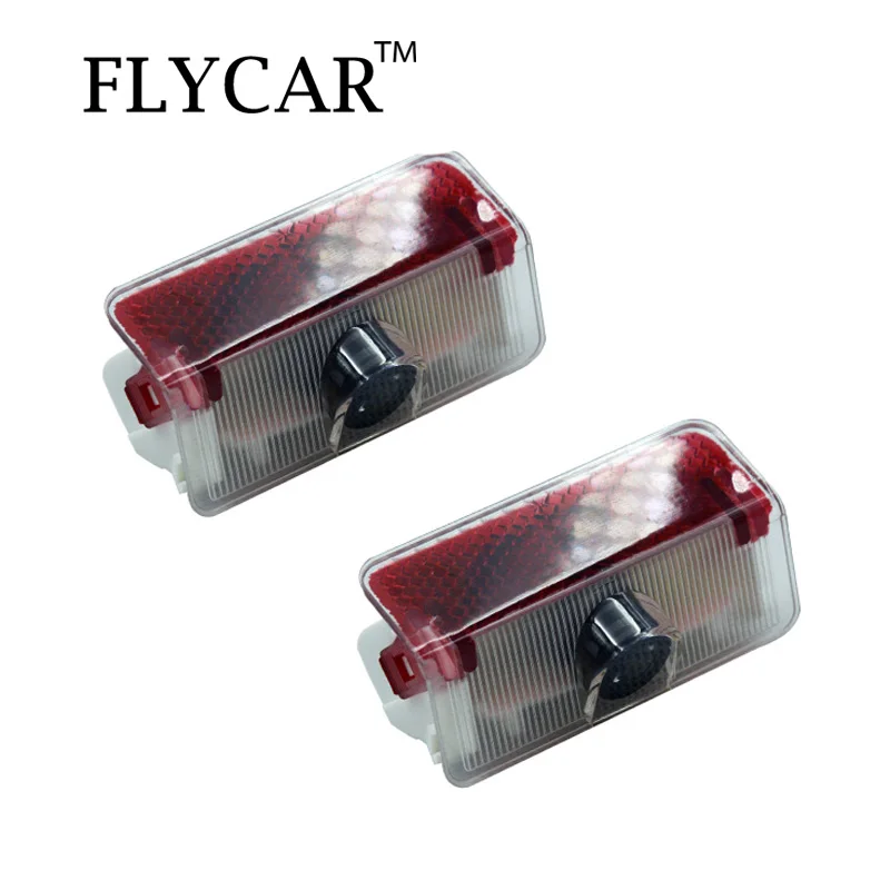 FLYCAR 2 шт. светодиодная Дверь Добро пожаловать логотип Свет Проекция призрак