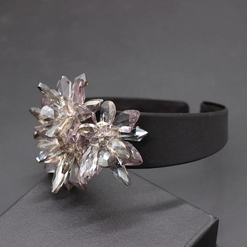 Ободок для волос барочный с геометрическим узором большой прозрачный улицы 749 |