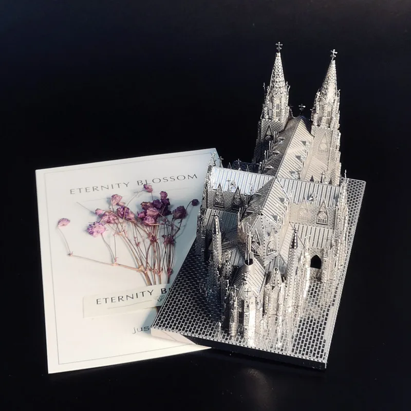 Пазл HK NANYUAN ST.PATRICK'S 3D собор Металлическая Модель для сборки украшение дома