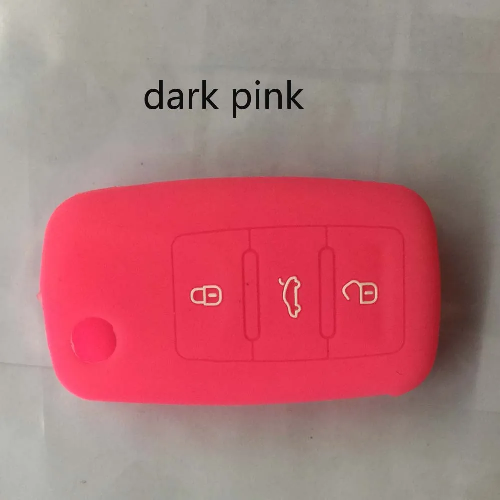 10 шт./лот 13 цвет 3 кнопки силиконовой ключ чехол с логотипом подходит Для VW Passat Polo