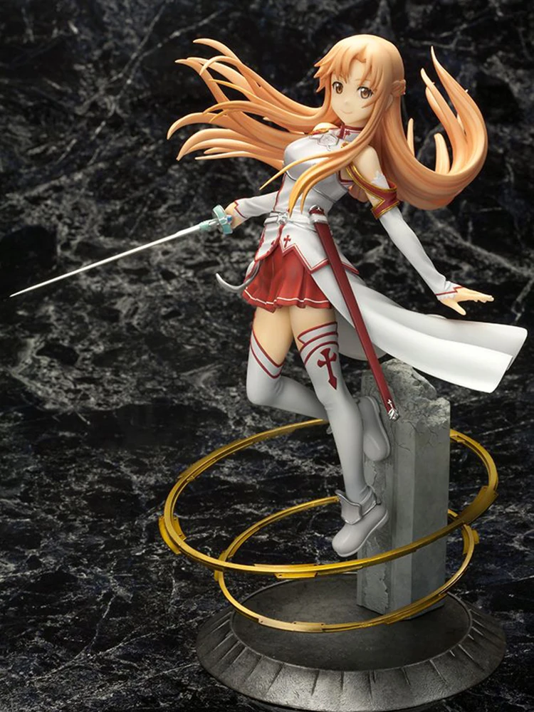 Новые японские аниме меч искусство онлайн Asuna ПВХ экшн Фигурки игрушки 22 см