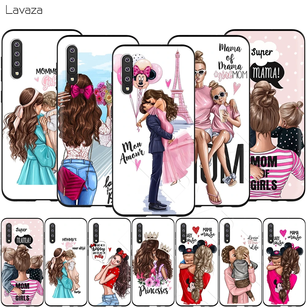 Lavaza черного и коричневого цвета для волос мамы малыша девушка чехол Samsung