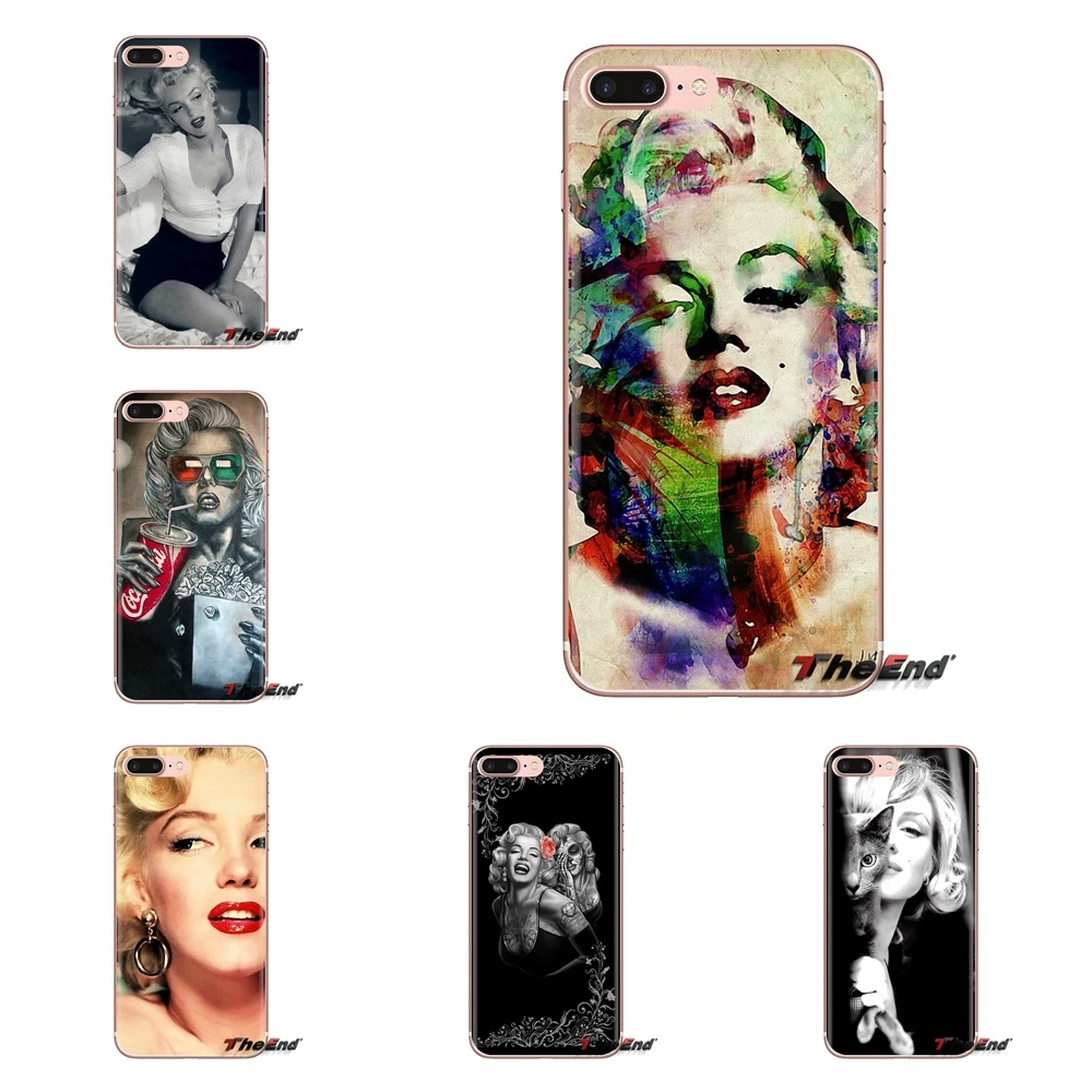 Прозрачный мягкий чехол для iPod Touch Apple iPhone 4 4S 5 5S SE 5C 6 6S 7 8 X XR XS Plus MAX Мэрилин Монро Pinup