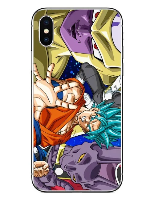 Золотой Японская анимация Dragon Ball z goku Dragon Ball Coque Shell чехол для телефона Apple iPhone 8 XR XS Max 6 6 S Plus X 5 5S SE чехол - Цвет: Золотой