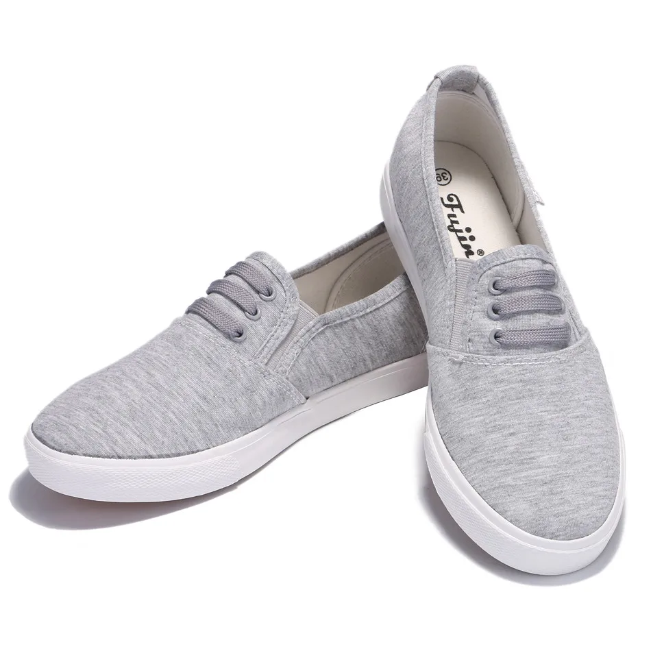 Fujin/парусиновая обувь Женская chaussures femmes Повседневная Удобная парусиновая на