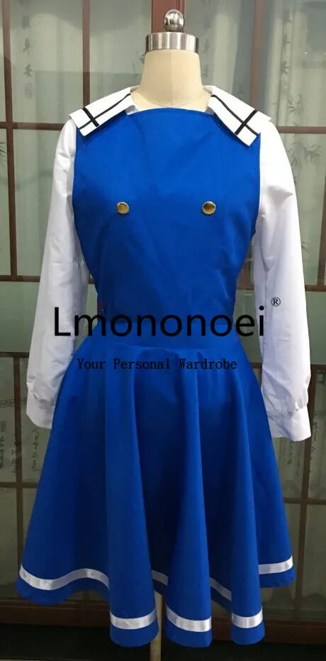 Lmononoei это заказ кролик GochiUsa Kafuu Chino Kafu платье Топ с шапкой Косплей Костюм |