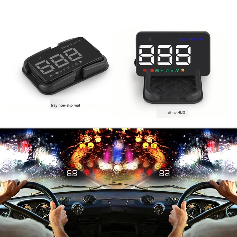 Дисплей на лобовое стекло автомобиля с отображением превышения скорости адаптер