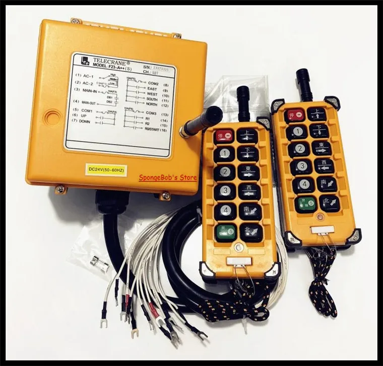 Φ ++ DC24V ACIndustrial радиоуправляемая лампа управления подъемным краном 2x передатчик + 1x приемник|Выключатели| |