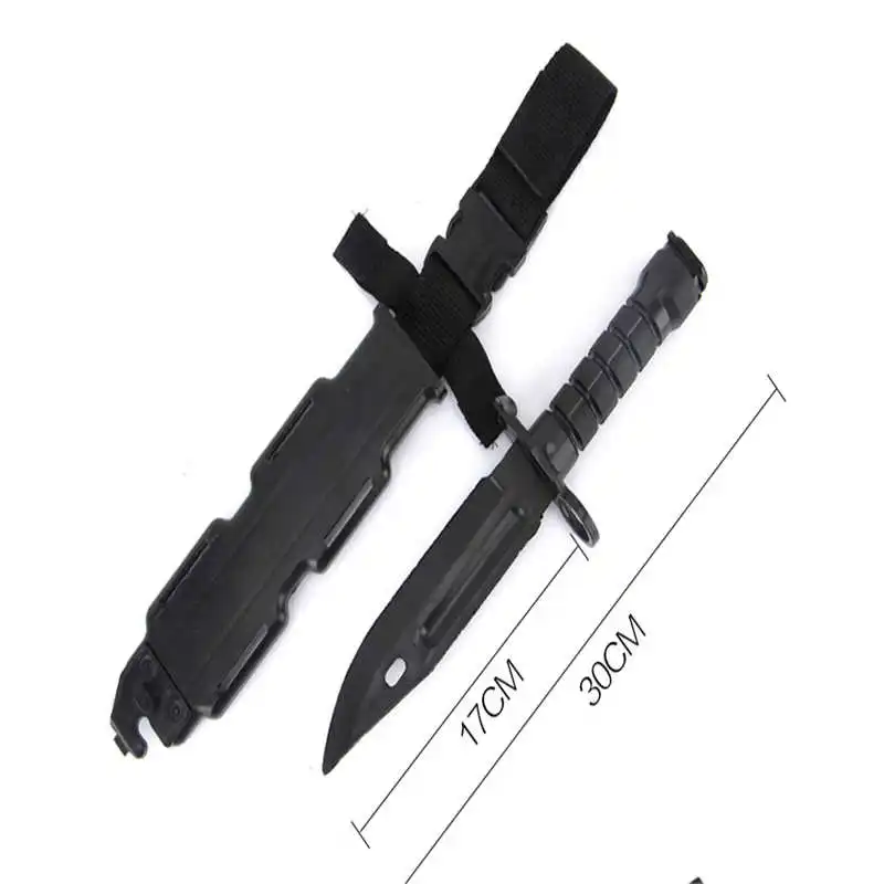 CS GO counter strike survival tactical claw neck real combat fight Tactical Training M9 резиновый пластиковый мягкий нож