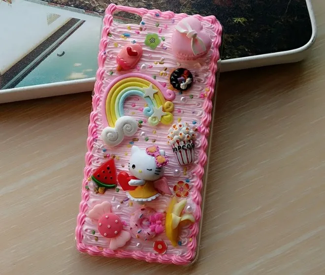 Новинка для iphone XS MAX DIY чехол 3D cat телефона X 8 7/6 6s plus Крем ручной работы коробка