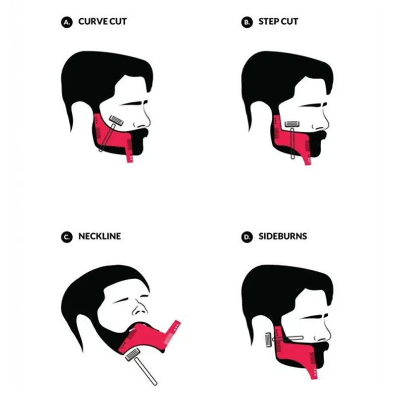 Новый 1 шт. высококачественный гребень для бороды формирующий Инструменты