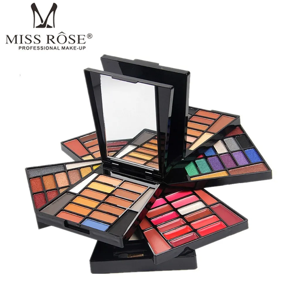 MISS ROSE Профессиональные Тени для век Палитра мерцающие матовые тени набор палитра