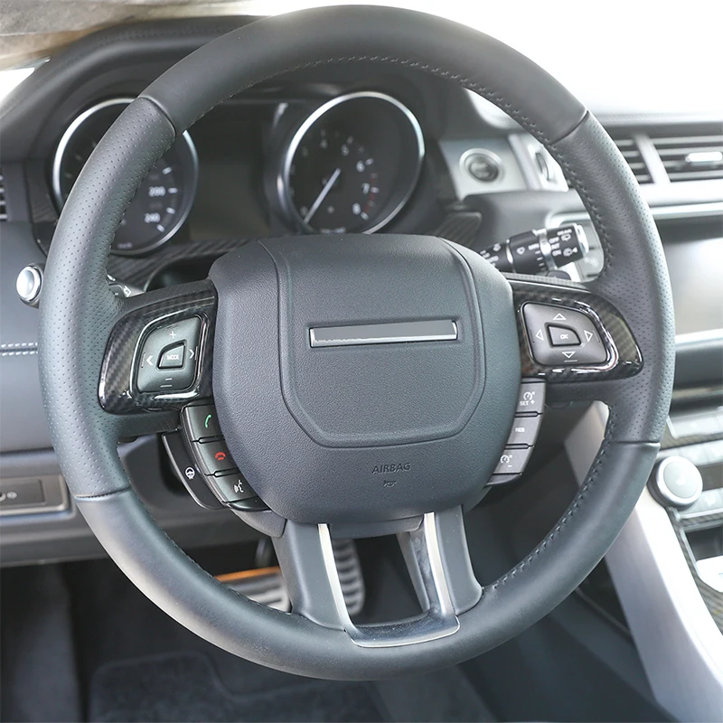 2 шт. для Land Rover Range Evoque 12-17 углеродное волокно стиль ABS пластиковые аксессуары