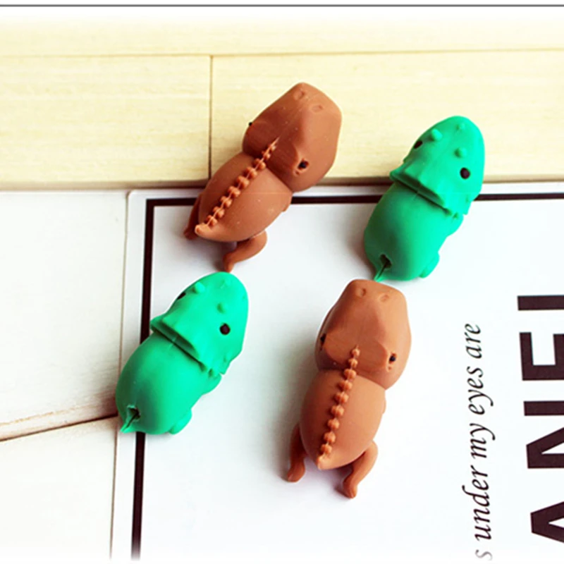 1 pcs Cable Bite Protector for Iphone cable Winder Phone holder Accessory Organizer rabbit dog cat Animal doll model funny | Игрушки и