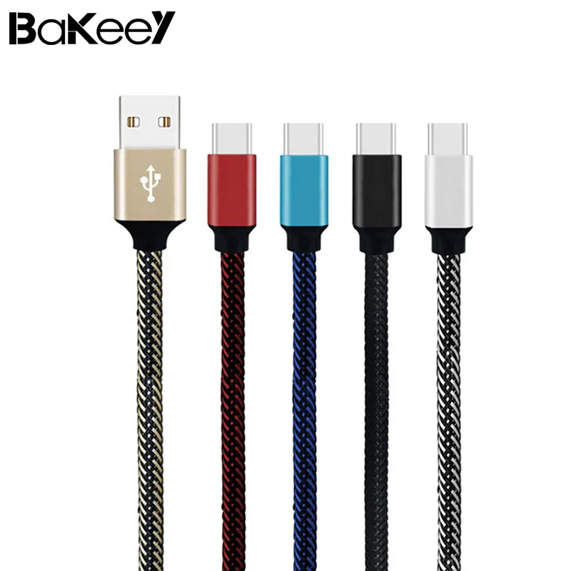Bakeey Универсальный USB кабель для зарядки 3A Type C плетеный быстрой 28 см Oneplus 5t Xiaomi 6 Mi A1