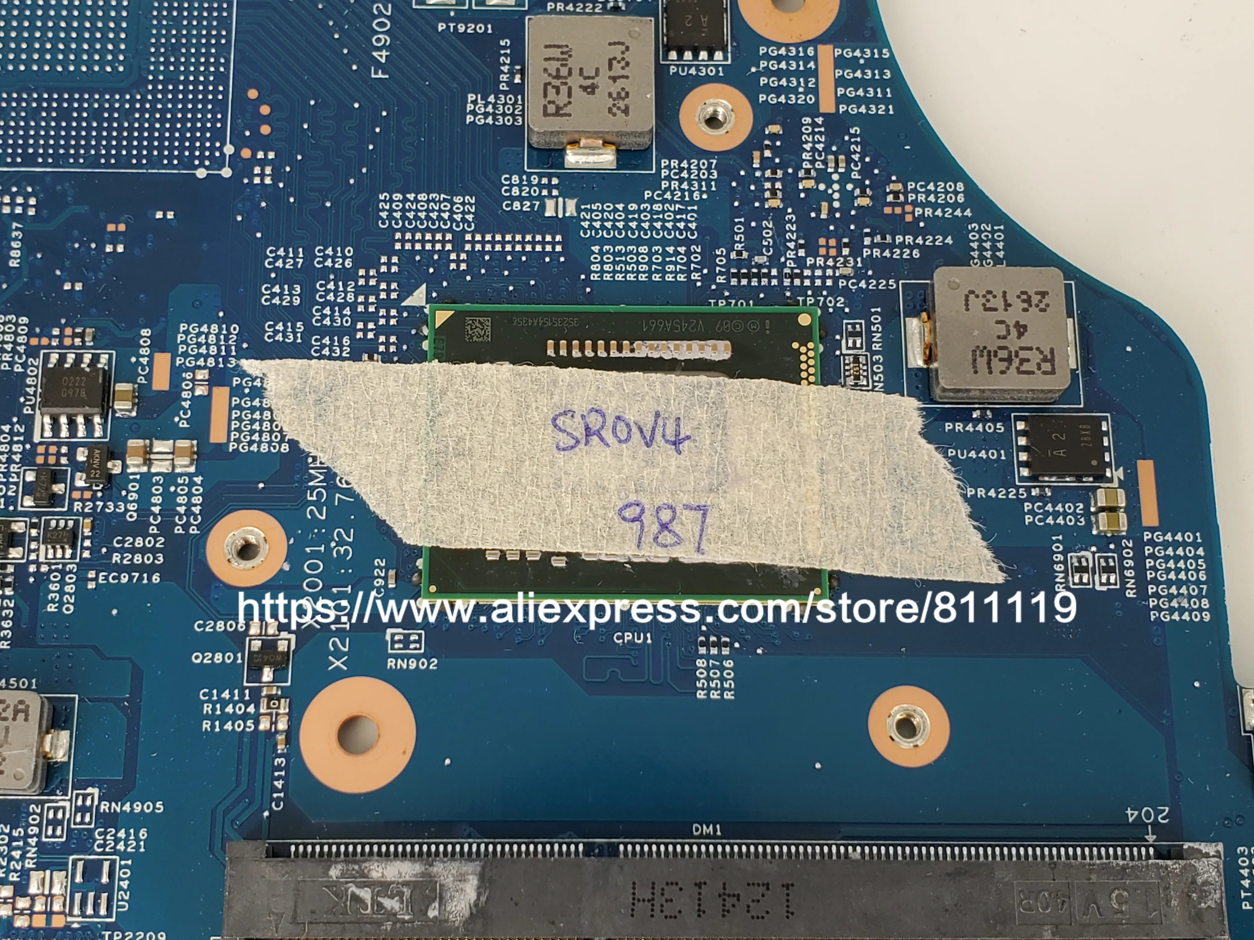 Yourui для Acer aspire V5 531 431 Материнская плата ноутбука основная с Pentium 987 Процессор