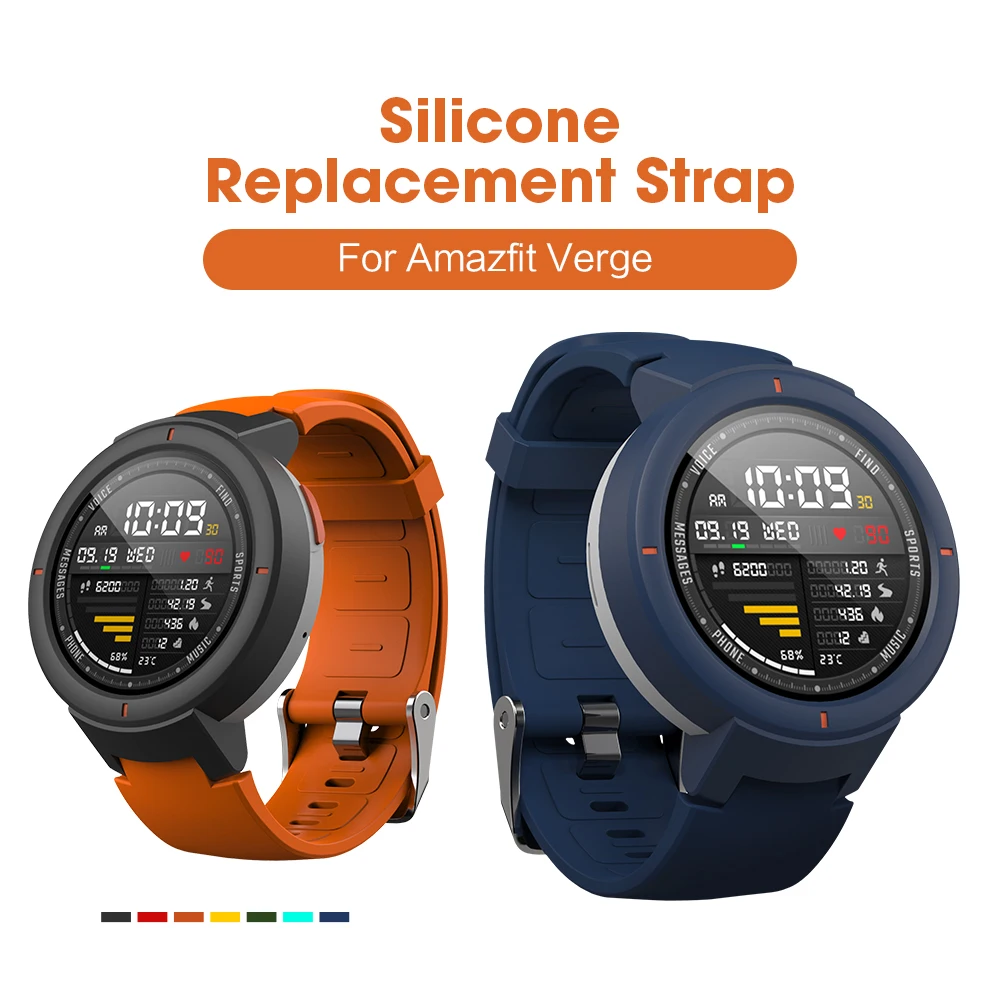 Силиконовый ремешок SIKAI для часов Huami Amazfit Verge, сменный удобный цветной браслет для часов Huami Amazfit 3