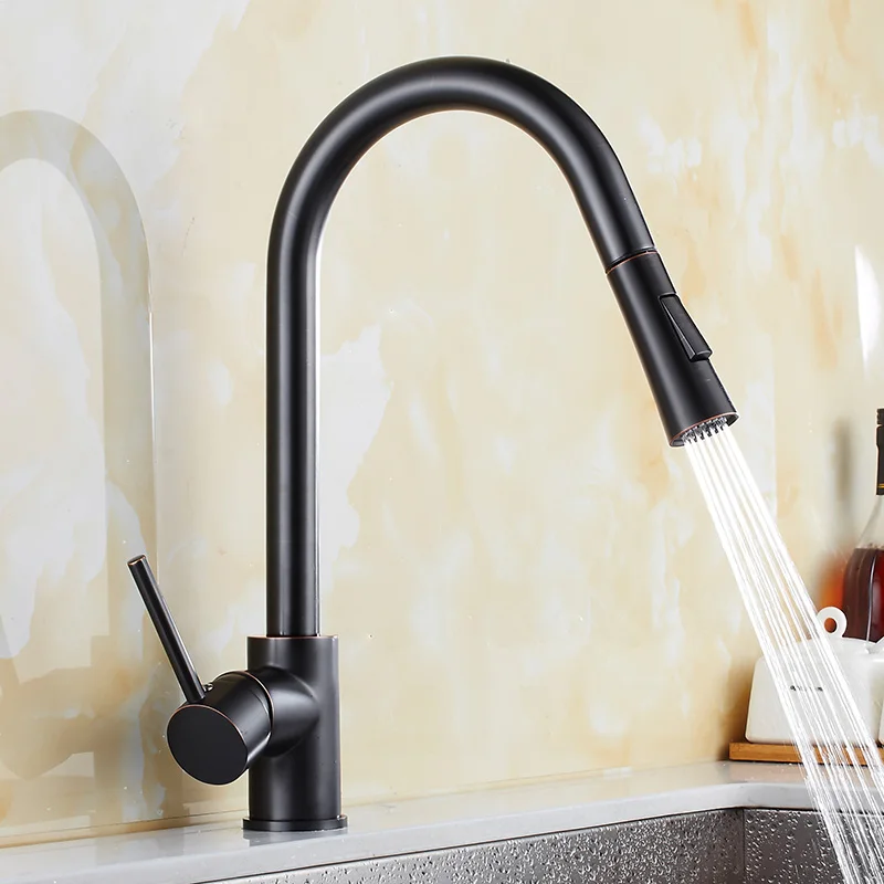 Смеситель кухонный латунный золотистый с поворотом на 360 градусов MK8874G |