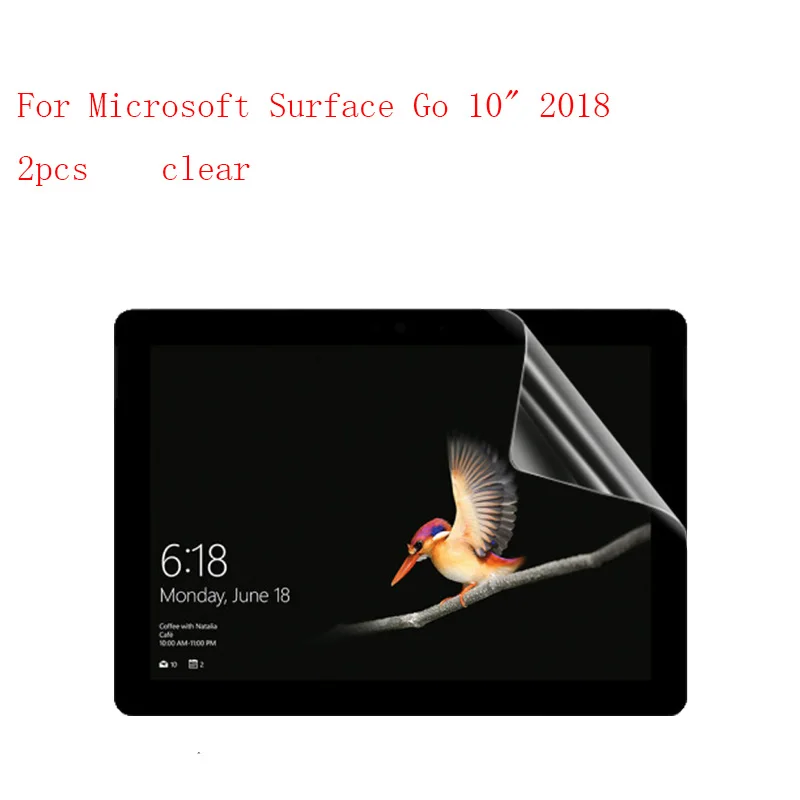 Прозрачная/Nano новая HD прозрачная защитная пленка для экрана для microsoft Surface Go 1" Защитная 2 шт в 1 упаковке