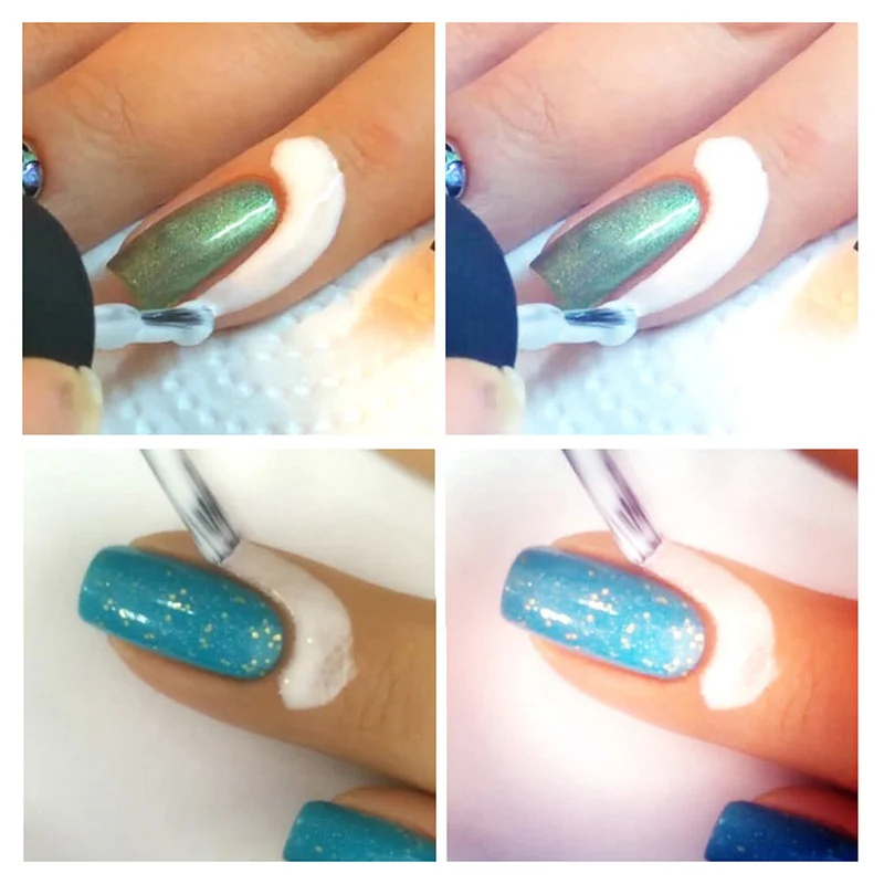 1 шт. для дизайна ногтей защиты кутикулы латексная жидкость анти-переливающийся