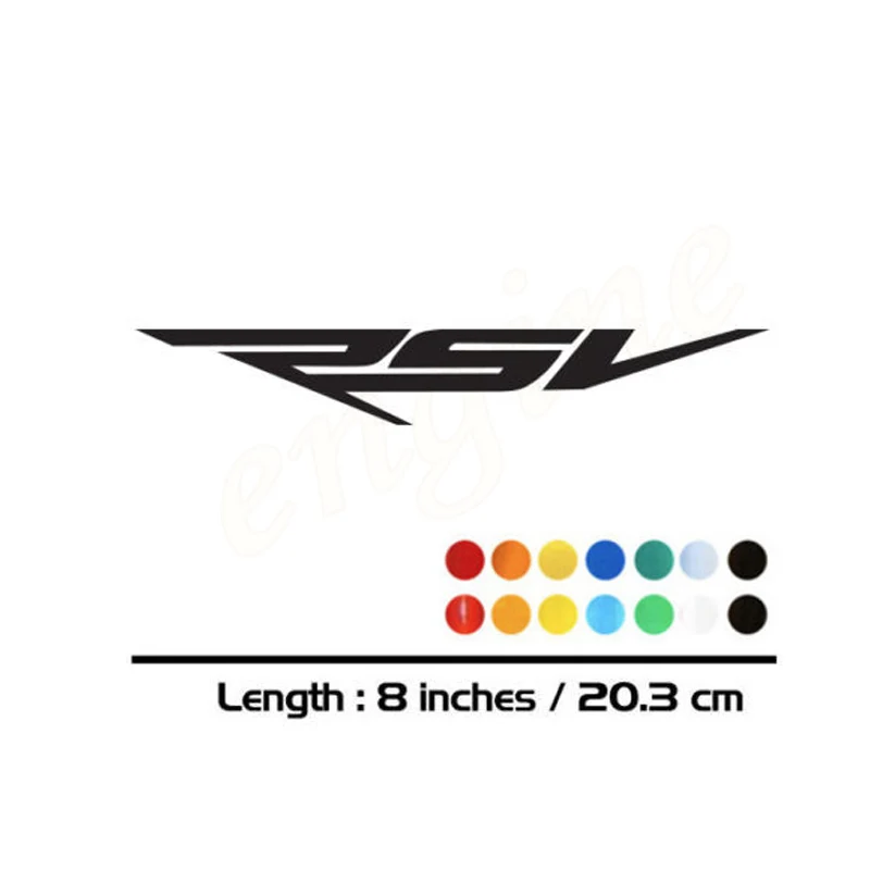

2 X New Sales motorcycle bike Fuel tank Wheels Fairing notebook Luggage helmet MOTO Sticker decals For Aprilia RSV