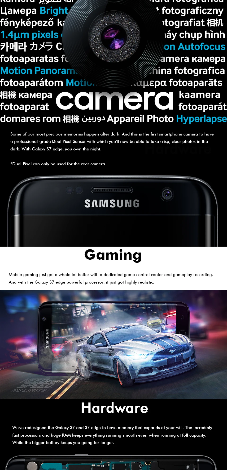 Samsung Galaxy S7 Edge 5,5 ''4 Гб ОЗУ 32 Гб ПЗУ водонепроницаемый смартфон One SIM четырехъядерный NFC 12MP 4G LTE 3600 мАч мобильный телефон