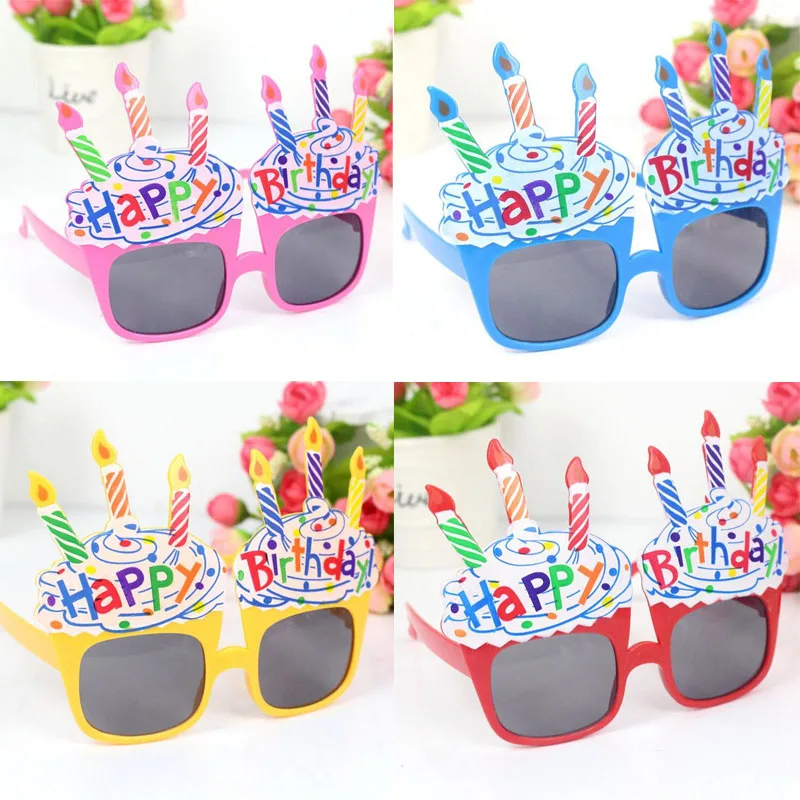 Kids Cute Cartoon Glasses Frame Happy Birthday Candle Eye Children Party Favors Gift Christmas Halloween|christmas christmas|christmas giftschristmas